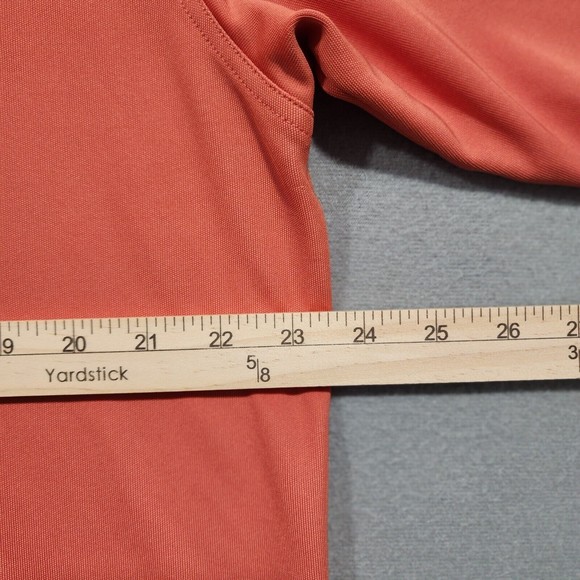 Under Armour Polo Shirt Mens Large Orange Solid Short Sleeve - Picture 12 of 16